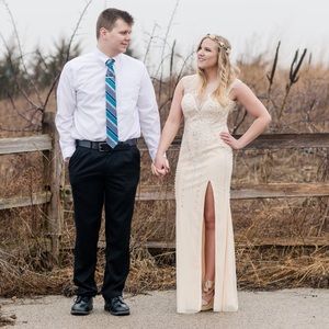 Clarisse Beaded Long Prom Dress